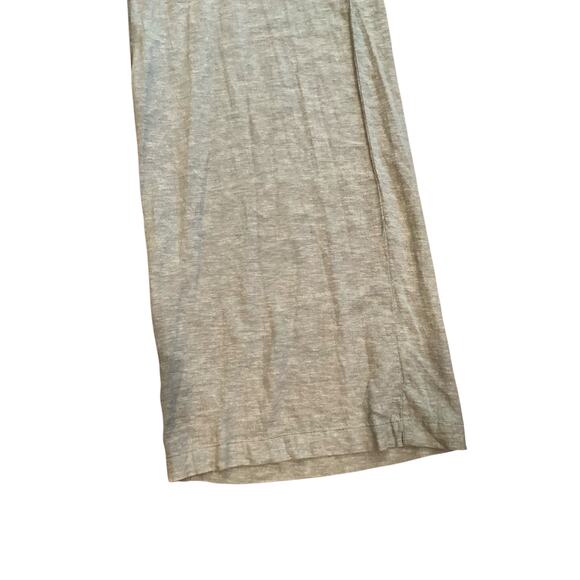 Cable & Gauge Studio Linen Blend Wide Leg Pants Pull-On Gray Womens Size L NWT - Picture 5 of 6